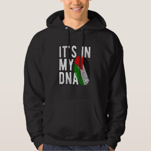Het Zit In Mijn DNA Palestina Erfgoed Vingerafdruk Hoodie