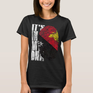 Het zit in mijn DNA Papoea Nieuw Guinea print Papo T-shirt