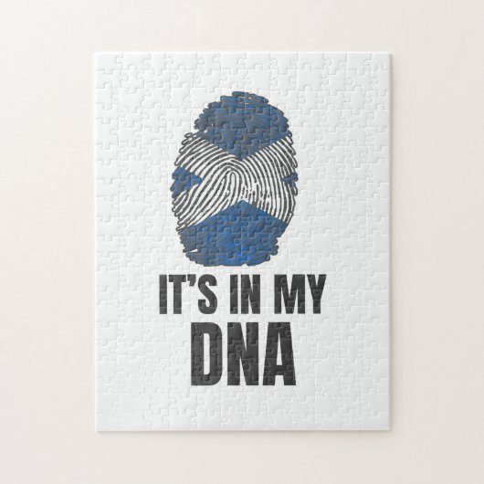 Het zit in mijn DNA-poel om van Schotland te zijn. Legpuzzel (Verticaal)