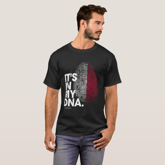 Het zit in mijn DNA Polen Flag Shirt Polish Roots (Voorkant volledig)