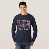 Het zit in mijn dna pool bal t-shirt (Voorkant volledig)
