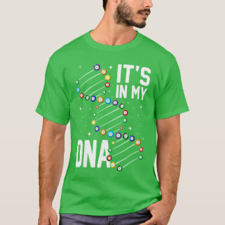 Het zit in mijn DNA Pool Biljart vriend vintage T-shirt