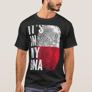 Het zit in mijn DNA Poolse vlag Polen voetbalteam T-shirt