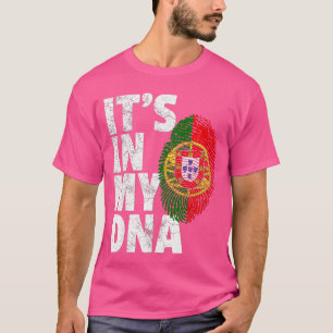 Het zit in mijn DNA Portugese vlag Portugal Vrouwe T-shirt