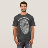 Het zit in mijn DNA riathlon, vingerafdruk T-shirt (Voorkant volledig)