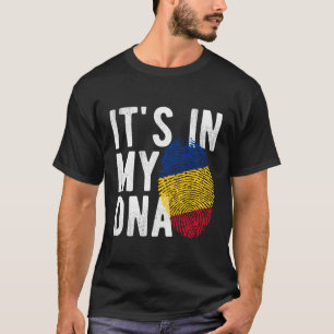 Het zit in mijn DNA Roia vlag vingerafdruk T-shirt