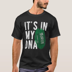 het zit in mijn DNA Saudi-Arabië vlag Vingerafdruk T-shirt