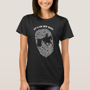 Het zit in mijn DNA-schacht met Rodeo Fingerprint  T-shirt