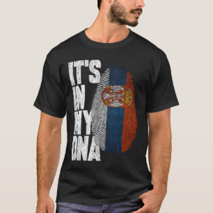 Het zit in mijn DNA Servische Shirt Proud Hispanic