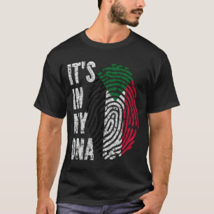 HET ZIT IN MIJN DNA Soedanvlag Mannen Vrouwen Kind T-shirt