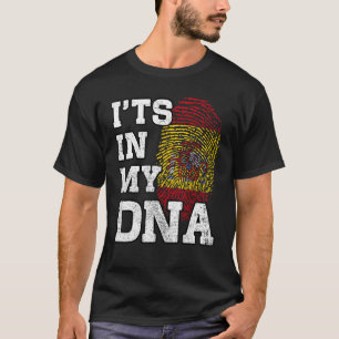 Het zit in mijn DNA Spaanse Vingerafdruk Trots Spa T-shirt