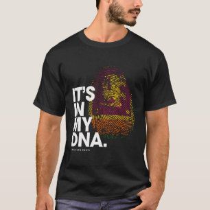 Het zit in mijn DNA Sri Lanka vlag Sri Lankaanse w T-shirt