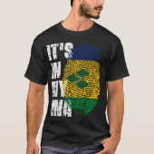 Het zit in mijn DNA St Vincent Grenadines vlag St T-shirt (Voorkant)