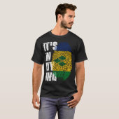 Het zit in mijn DNA St Vincent Grenadines vlag St  T-shirt (Voorkant volledig)
