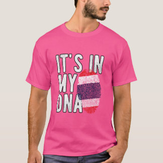 Het zit in mijn DNA Thailand Vlag Thaise Souvenir  T-shirt