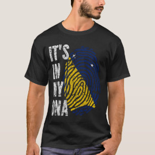 HET ZIT IN MIJN DNA Tokelau Flag Mannen Vrouwen Ki T-shirt