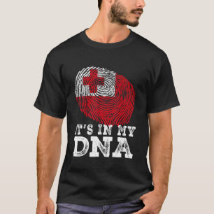 Het zit in mijn dna Tonga-vingerafdruk T-shirt