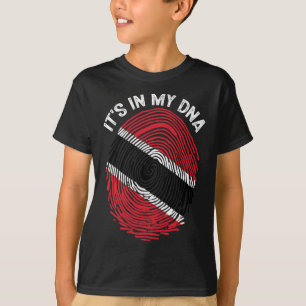 Het zit in mijn DNA Trinidad en Tobago Vlag Trotse T-shirt