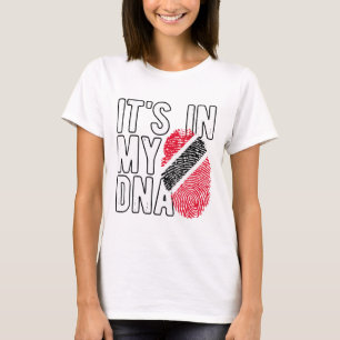 Het Zit In Mijn Dna Trinidad En Tobygo Vlag Trots  T-shirt
