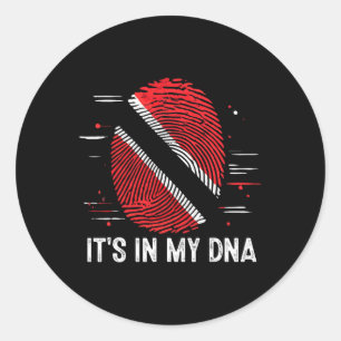 Het Zit In Mijn Dna Trinidad En Togo Vlag Trots Tr Ronde Sticker