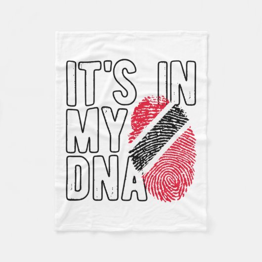 Het zit in mijn DNA Trinidad en Togo vlag trotse T Fleece Deken (Voorkant)