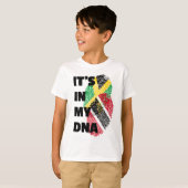 Het zit in mijn DNA - Trinidad & Jamaica Fingerpri T-shirt (Voorkant volledig)