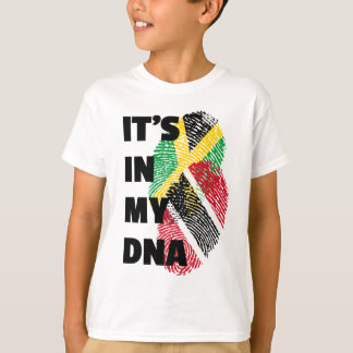 Het zit in mijn DNA - Trinidad & Jamaica Fingerpri T-shirt