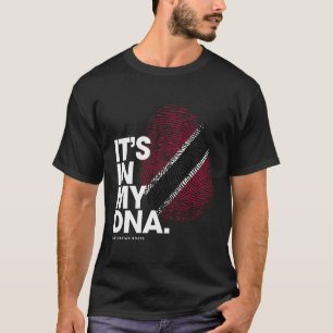 Het zit in mijn DNA Trinidad Tobago vlag wortels T-shirt