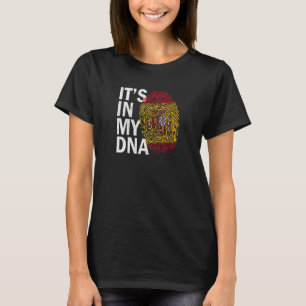 Het zit in mijn DNA Trots Spaans Mexicaanse vinger T-shirt