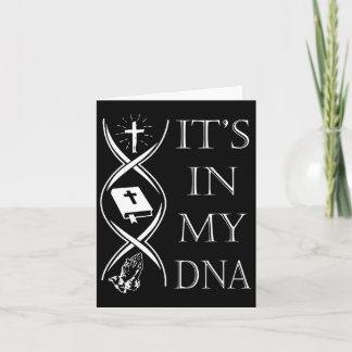 Het Zit In Mijn Dna Vertrouw God Jezus Christelijk Kaart