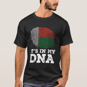 Het zit in mijn DNA-vingerafdruk Madagaskar vlag P T-shirt