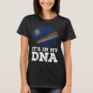 Het zit in mijn DNA-vingerafdruk Marshalleilanden T-shirt