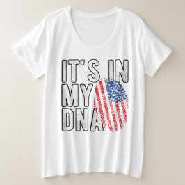 Het Zit In Mijn DNA VS Grote Maat T-shirt