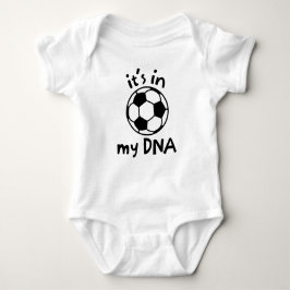 Het zit in My DNA Soccer Football Ball Player Boy Romper