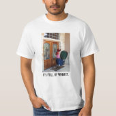 Het zit vol met vrolijkheid. t-shirt (Voorkant)
