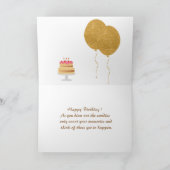 Het zitten op een mooi terras om Verjaardag te Feestdagen Kaart (Binnen)