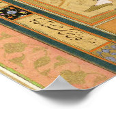 Het zittende meisje dat haar haar in de belletjes  poster (Hoek)