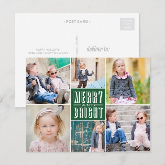 HET ZO RETRO %PIPE% BRIEFKAART VAN DE VAKANTIE (Voorkant / Achterkant)