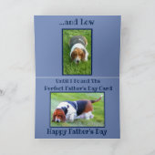 Het zoeken Basset Hound in Cute Vaderdag Card Kaart (Binnen)
