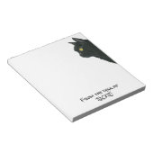 Het zoeken naar zwarte kat van het bureau van gepe notitieblok (Schuin)