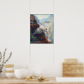 Het zoeken van de schapenverf op Canvas Poster (Keuken)