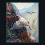 Het zoeken van de schapenverf op Canvas Poster<br><div class="desc">Dit schilderen op Canvas is gebaseerd op een Oude Tekening die wordt gevonden in het standaardboek van de Schoolles van de Zondag. Ik dacht dat het zo'n mooi Afbeelding was dat ik besloot het zelf te schilderen.</div>