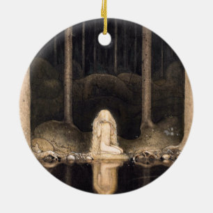 Het zoeken van haar Sprookje van de Fantasie van Keramisch Ornament