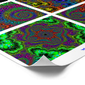 Het zoemen binnen op fractal van de Methode van ee Poster (Hoek)