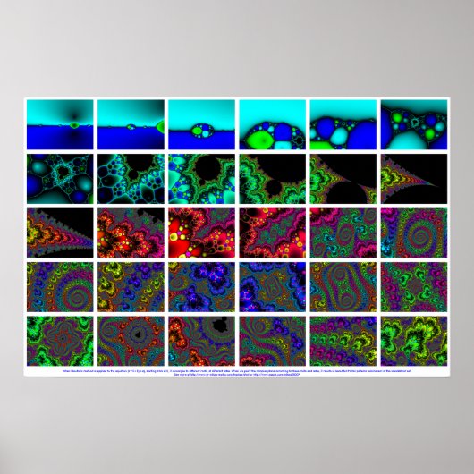 Het zoemen binnen op fractal van de Methode van ee Poster (Voorkant)