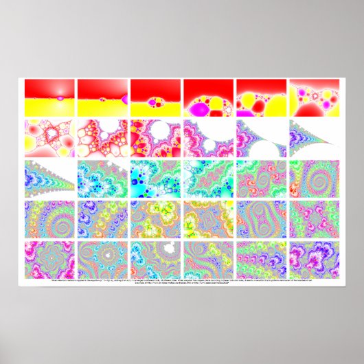 Het zoemen in Fractal van de Methode van een Newto Poster (Voorkant)