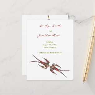 Het zoenen de Vlentevloeren van de Zwauw sparen de Aankondigingskaart