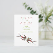 Het zoenen de Vlentevloeren van de Zwauw sparen de Aankondigingskaart (Staand voorkant)