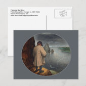 Het zoenen op de maan briefkaart (Voorkant / Achterkant)