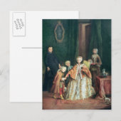 Het zoenen van de hand briefkaart (Voorkant / Achterkant)
